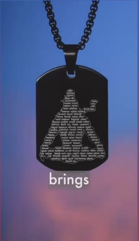 Mahadev Lord Shiva with 12 Jyotirling Pendant &amp; Chain